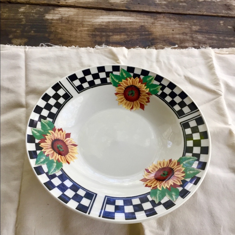 Tabletop Unlimited SUNNY Large Soup Bowl sunflower